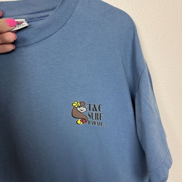 Vintage TC Surf Shirt Mens Large Single Stitch USA Made Retro Surfing Hawaiian - Picture 4 of 14